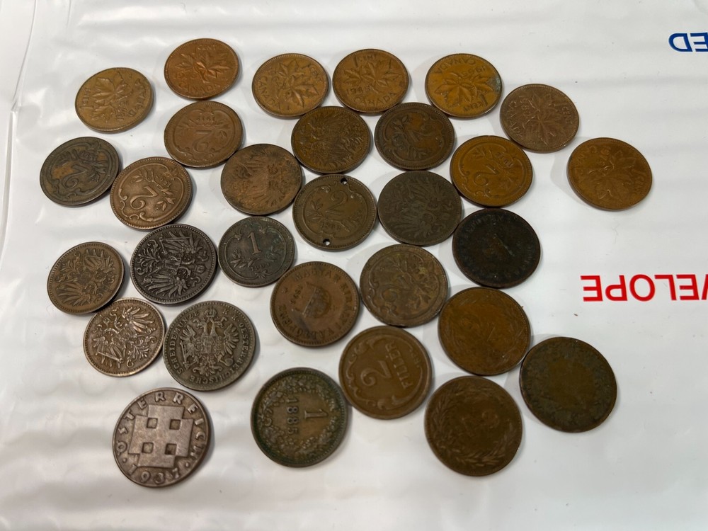 Assorted Austria & Canada Coins Lot 042825