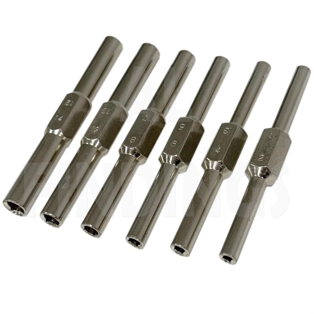 Clock Winding & Letting Down Release Tool 7 piece to Let Down Mainspring Winder
