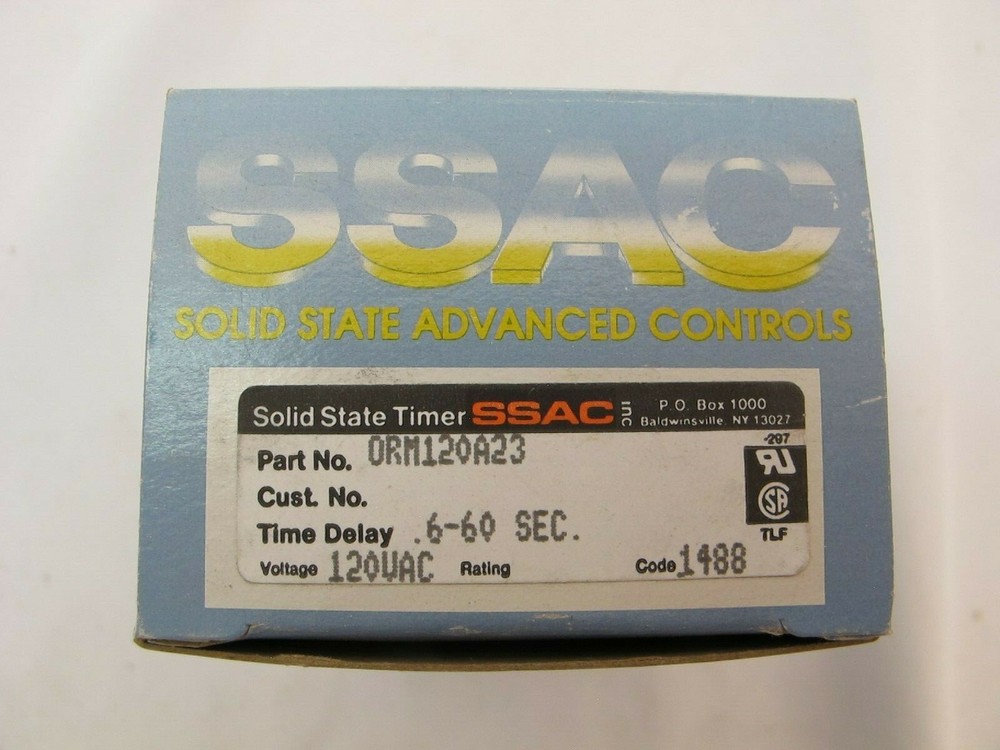 SSAC Time Delay Relay ORM120A23