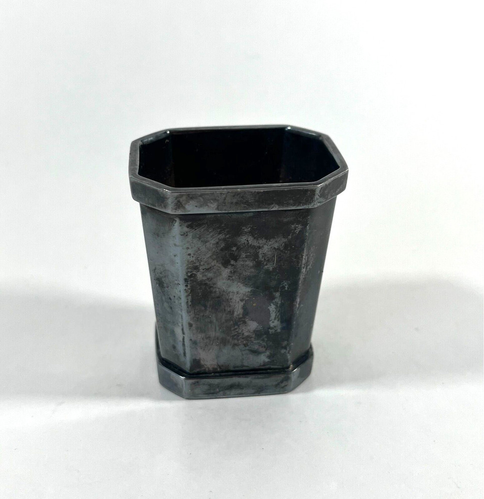 Vintage St. James Brazil Silverplate Octagonal Mini Cup 2.5"