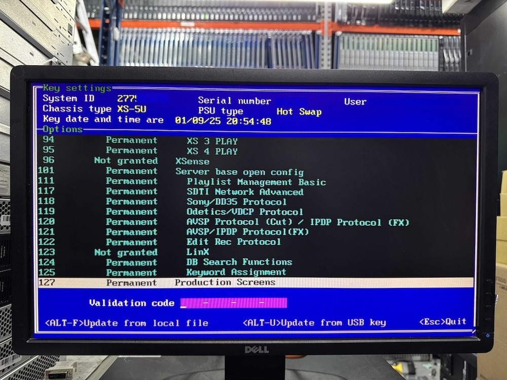 EVS XS studio production server 4 channel XS-5U fully licenced
