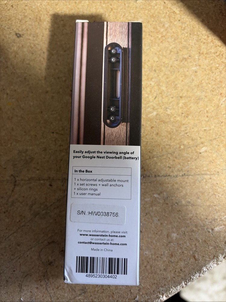 Wasserstein Horizontal Adjustable Mount for Google Nest Doorbell