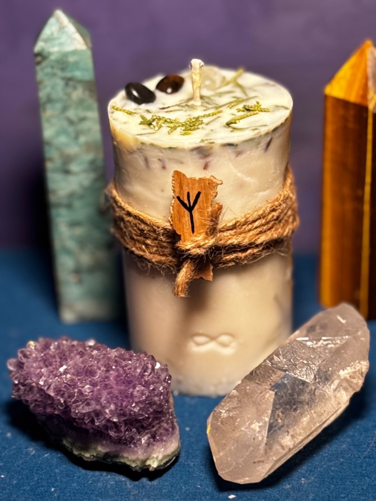 Ritual Rune Candle ALGIZ-Protection