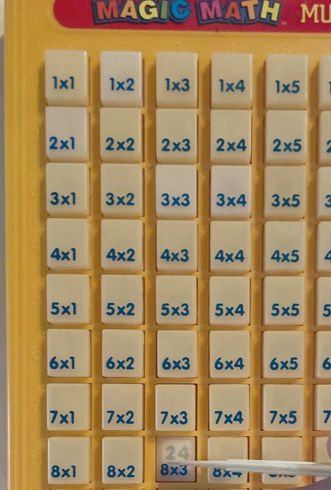 Vintage Magic Math Machine Multiplication Lanard Toys