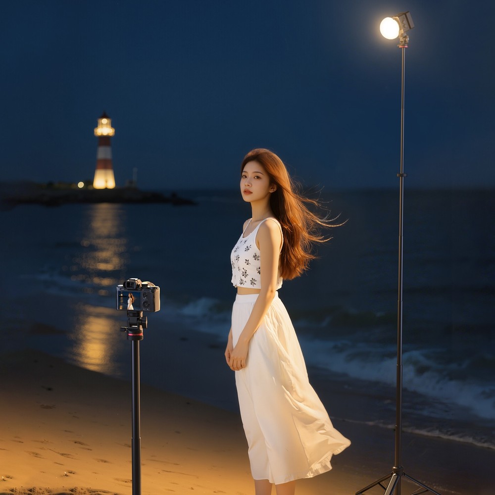 Ulanzi MT-80 Auto-Open Tripod 2m Light Stand 1/4" Mount for Camera Video