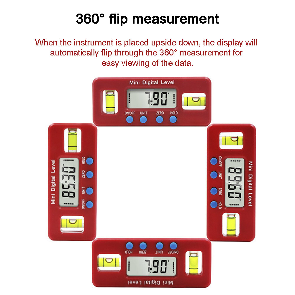Magnetic Angle Finder Level Gauge Tool Mini Digital Protractor Inclinometer