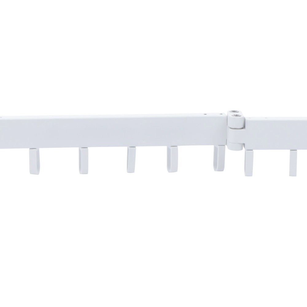 Wall Mounted Laundry Clothes Storage Drying Rack Retractable Tri-Folding Hanger
