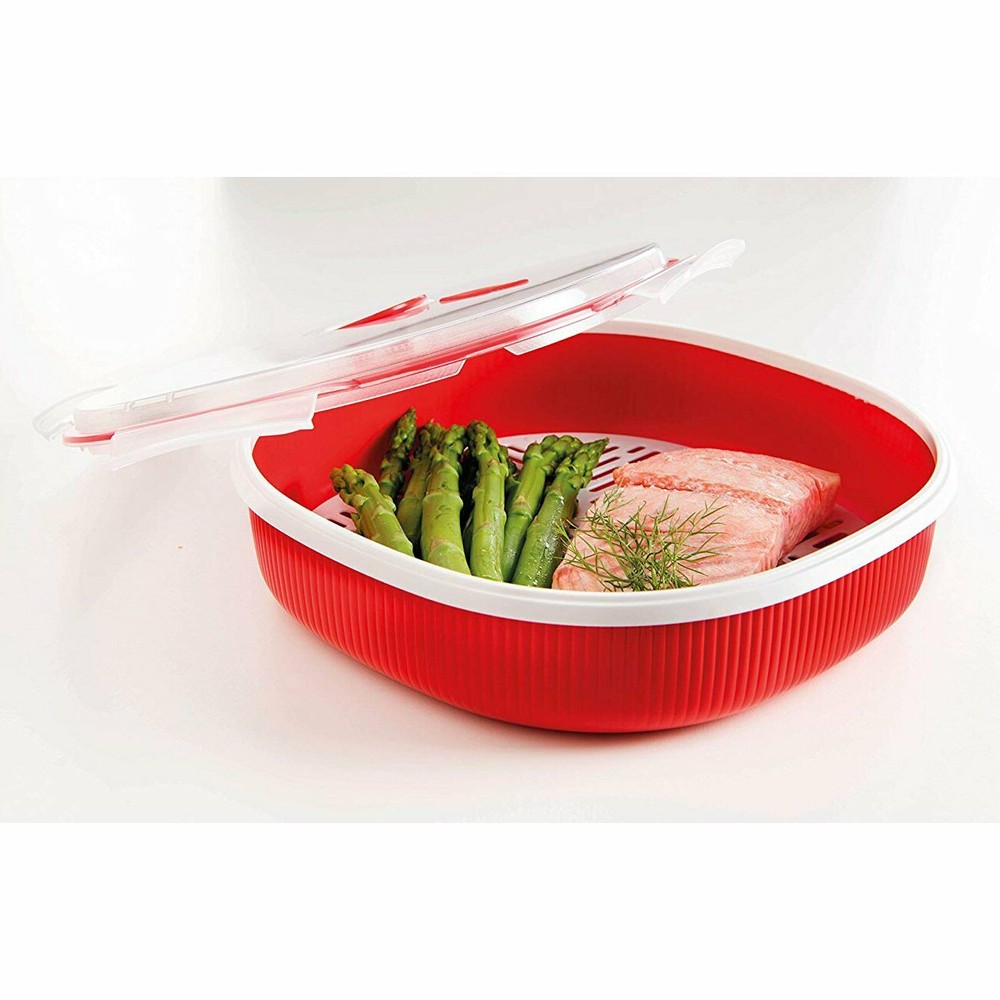 Snips TimeZero 2L Microwave 3pc Set - Steamer, Soup Mug & Egg Poacher