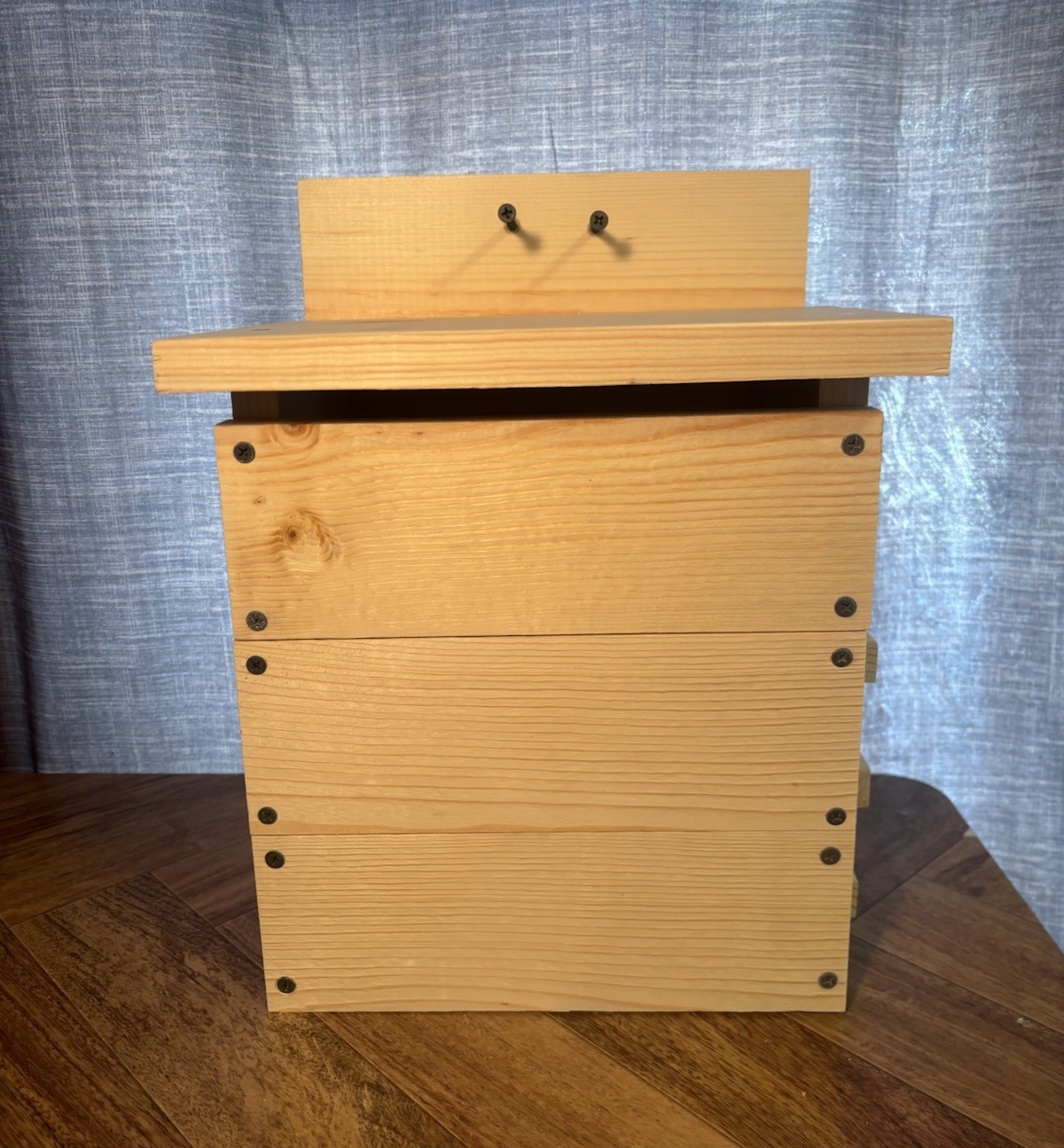 Large Backyard Squirrel House Nesting Box - Wooden Wildlife Box Fully Installed