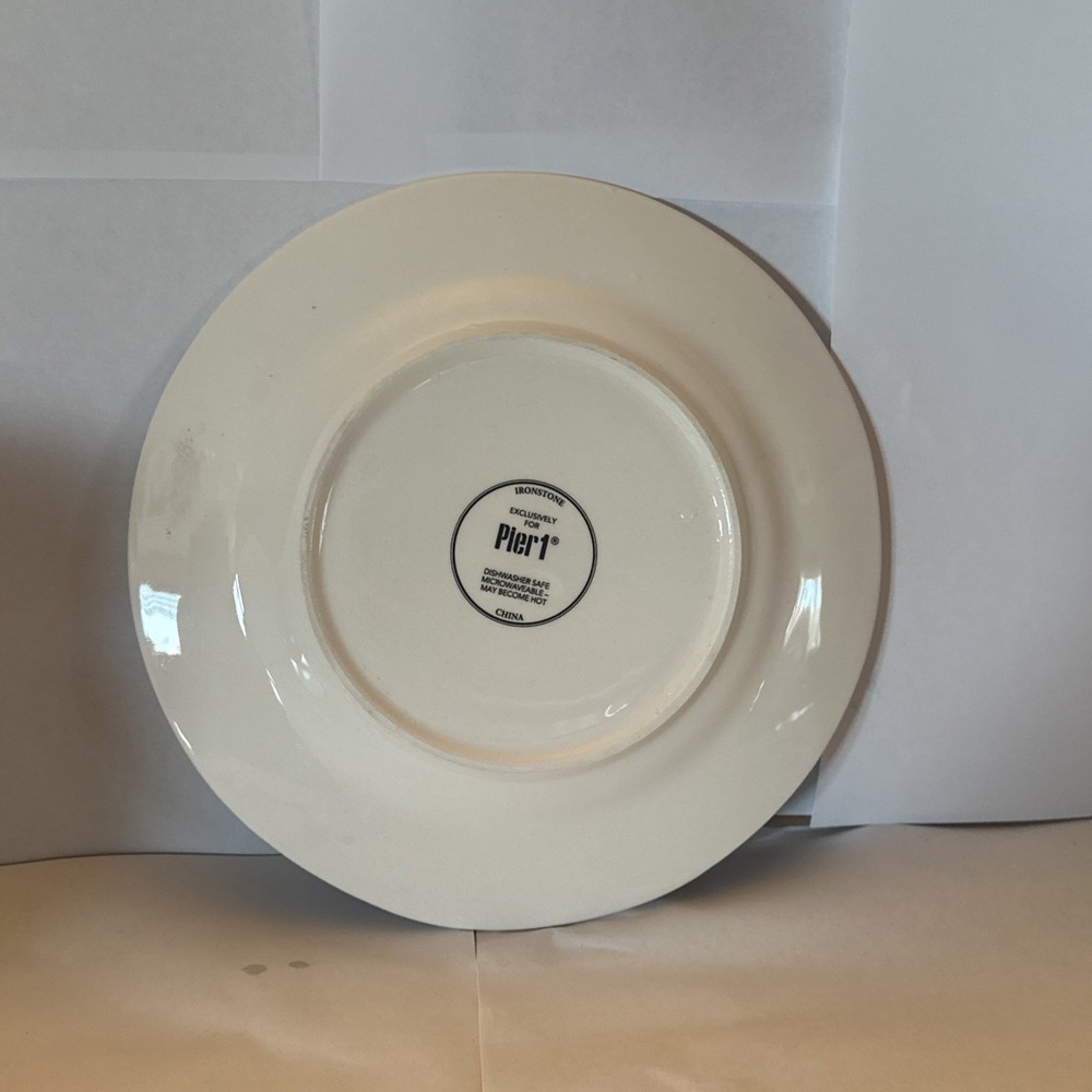 Pier 1 Plates Multicolor Black And White
