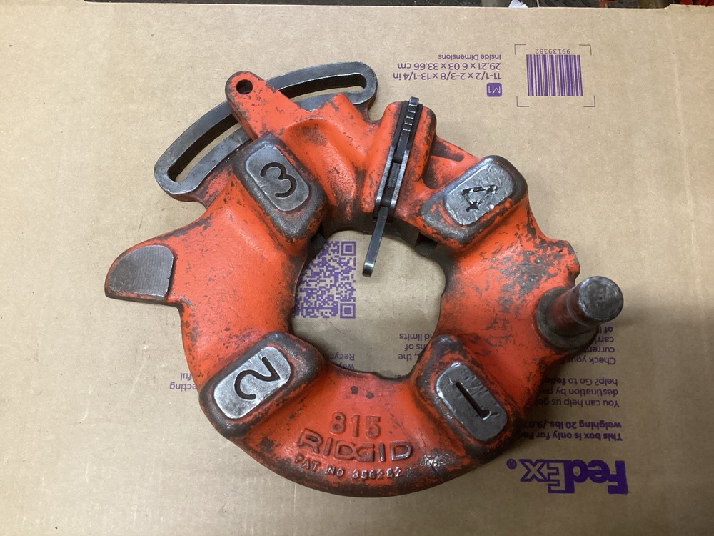 Ridgid 815 Die Head 1/8"-2" Pipe Threading for 300  Machine  FOR PARTS