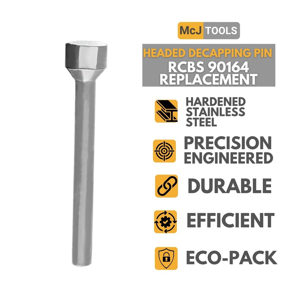 McJ Tools Reloading Headed Decapping Pins 10pack Decap