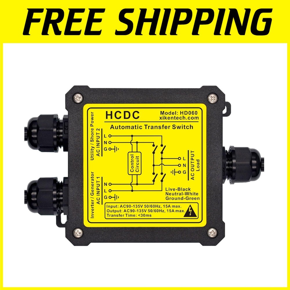 AC120V 15A Automatic Transfer Switch, ATS Core Wires