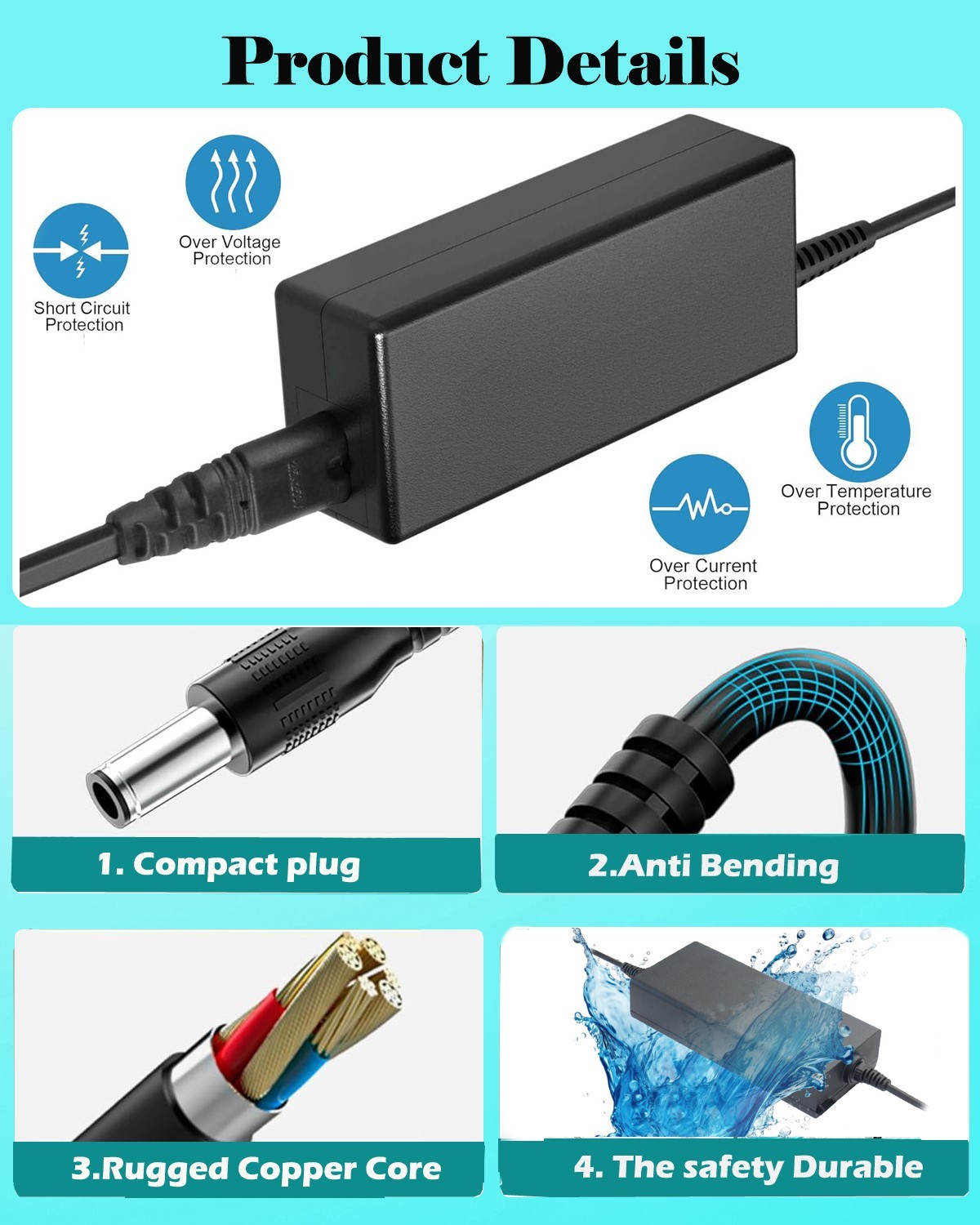 42V AC Adapter for Concord 27.5" Commutr Step-Over electric bike Battery Charger
