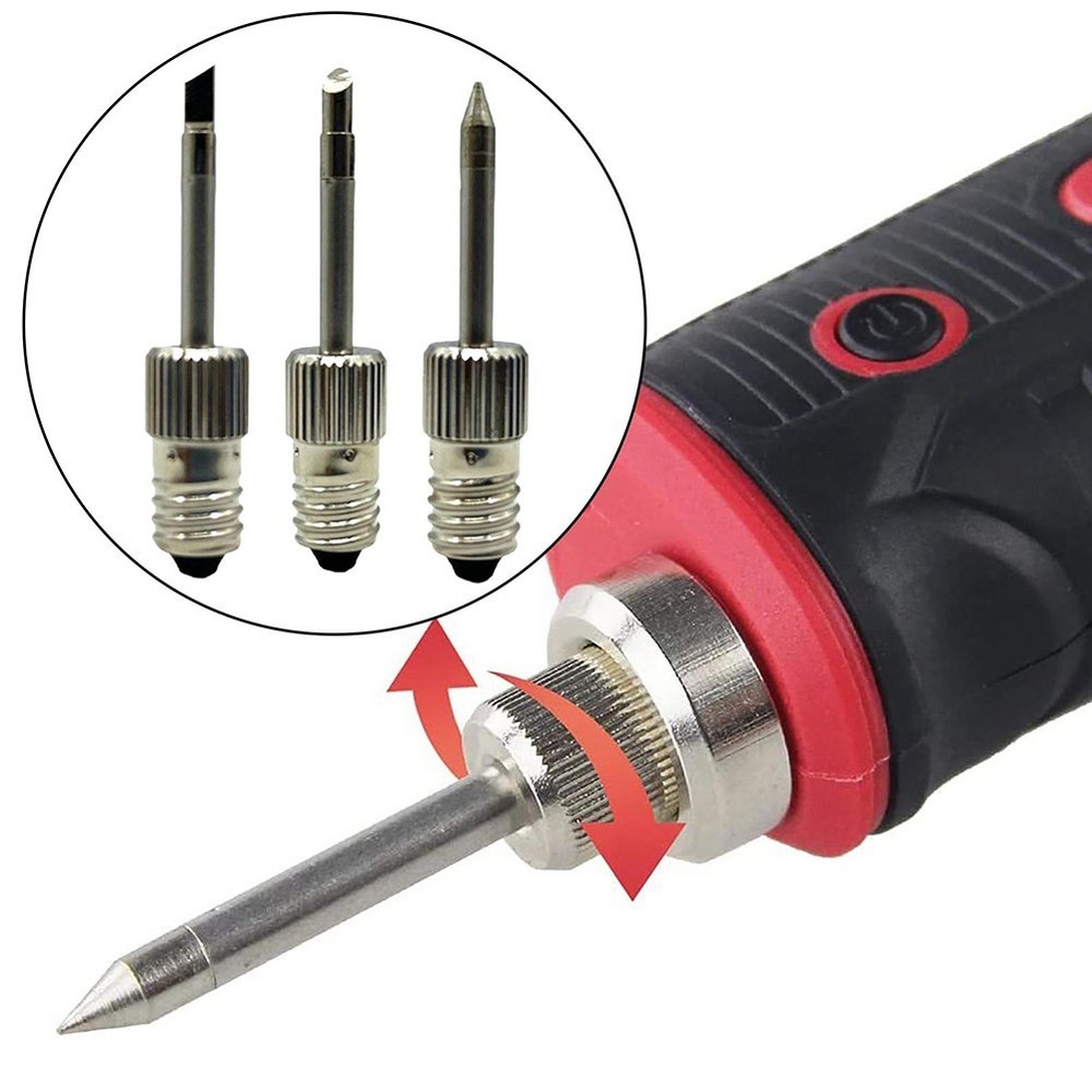 E10-Interface Soldering Iron Tips Welding Tips USB-Soldering Tip Set B C K Type