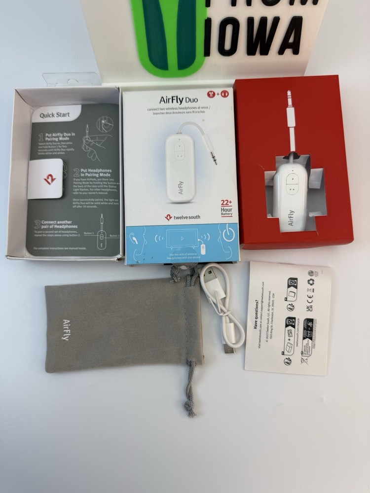 Twelve South AirFly Duo Wireless Transmitter - White