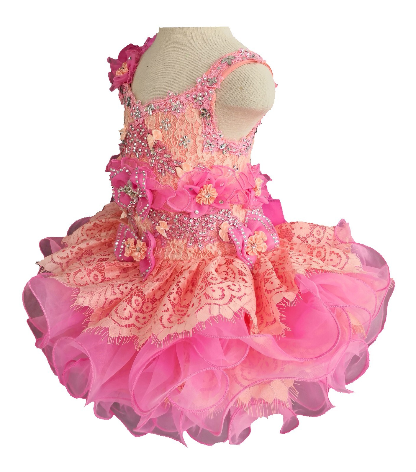 Jenniferwu Flower Baby Girl Lace Dress Toddler Tulle Sleeveless Bow Princess