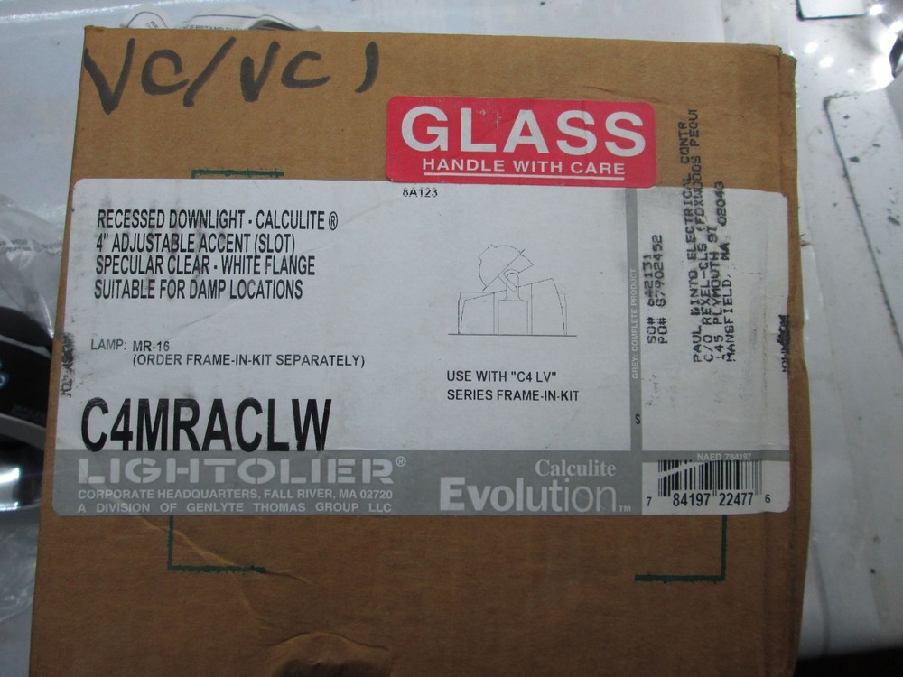 Lightolier C4MRACLW 4" Recessed Downlight Calculite