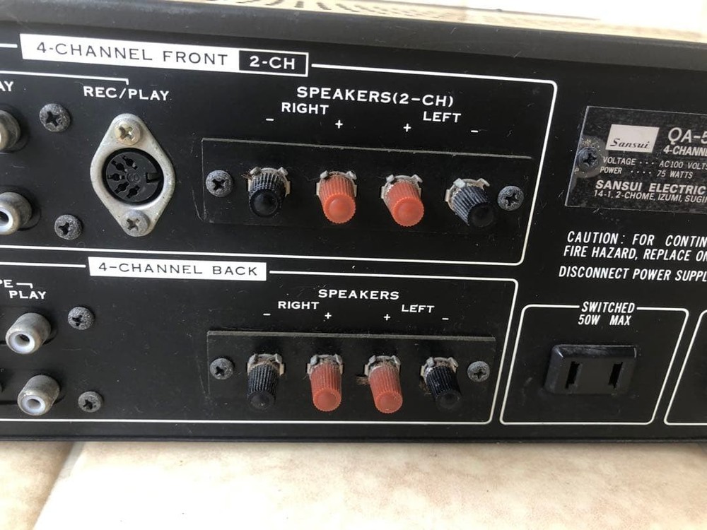 Sansui QA-5000 Amplifier Used Japan Genuine