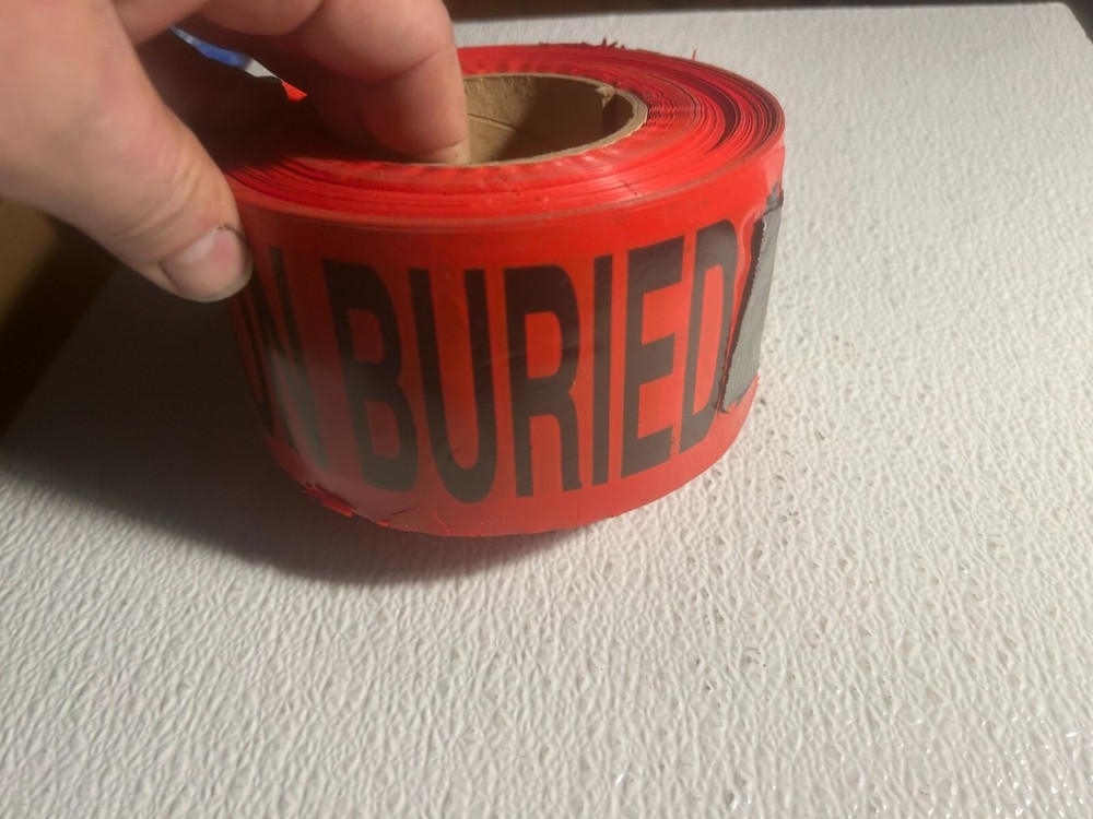 CAUTION buried electric line tape