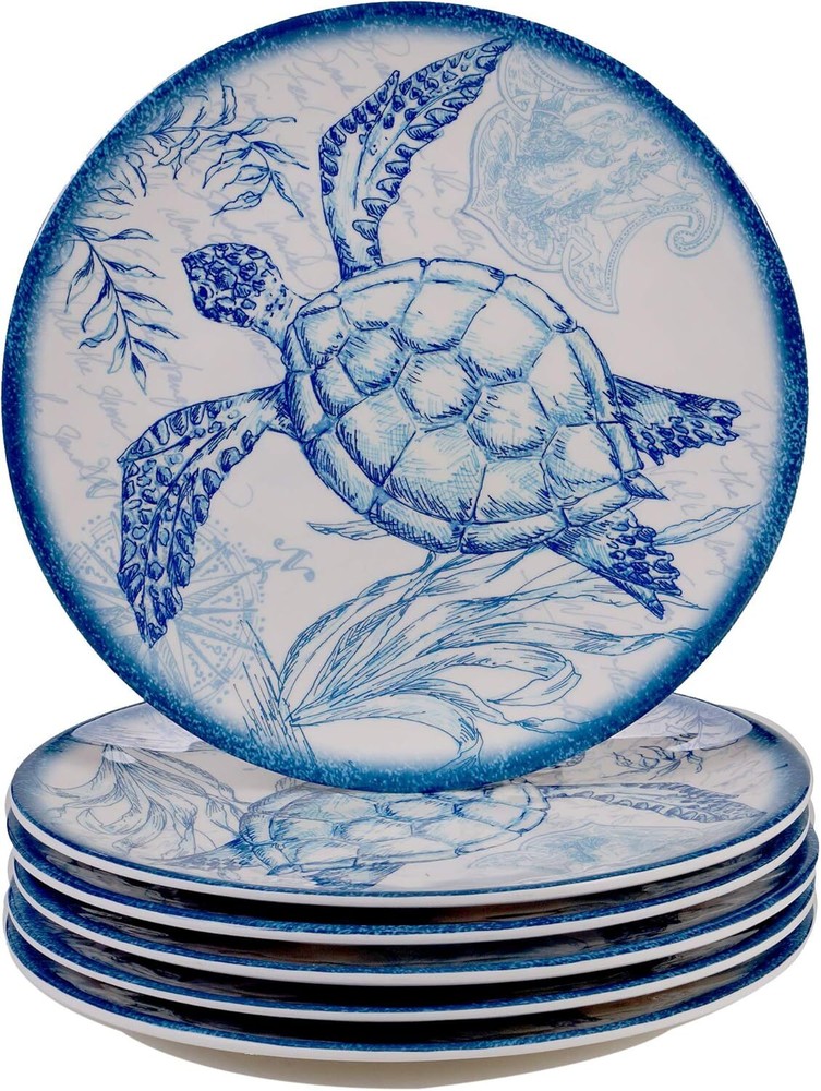 Certified International Oceanic 12 piece Melamine Dinnerware Multi Colored