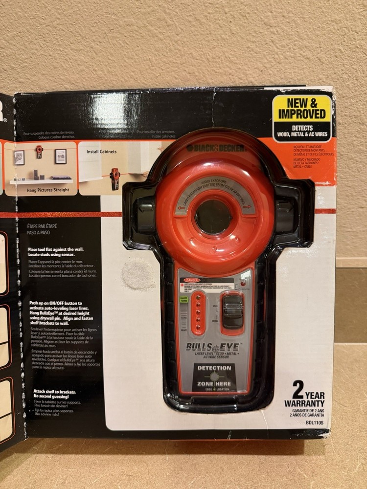 Black & Decker Bulls Eye Auto-Leveling Laser with Sensor BDL110S SEALED