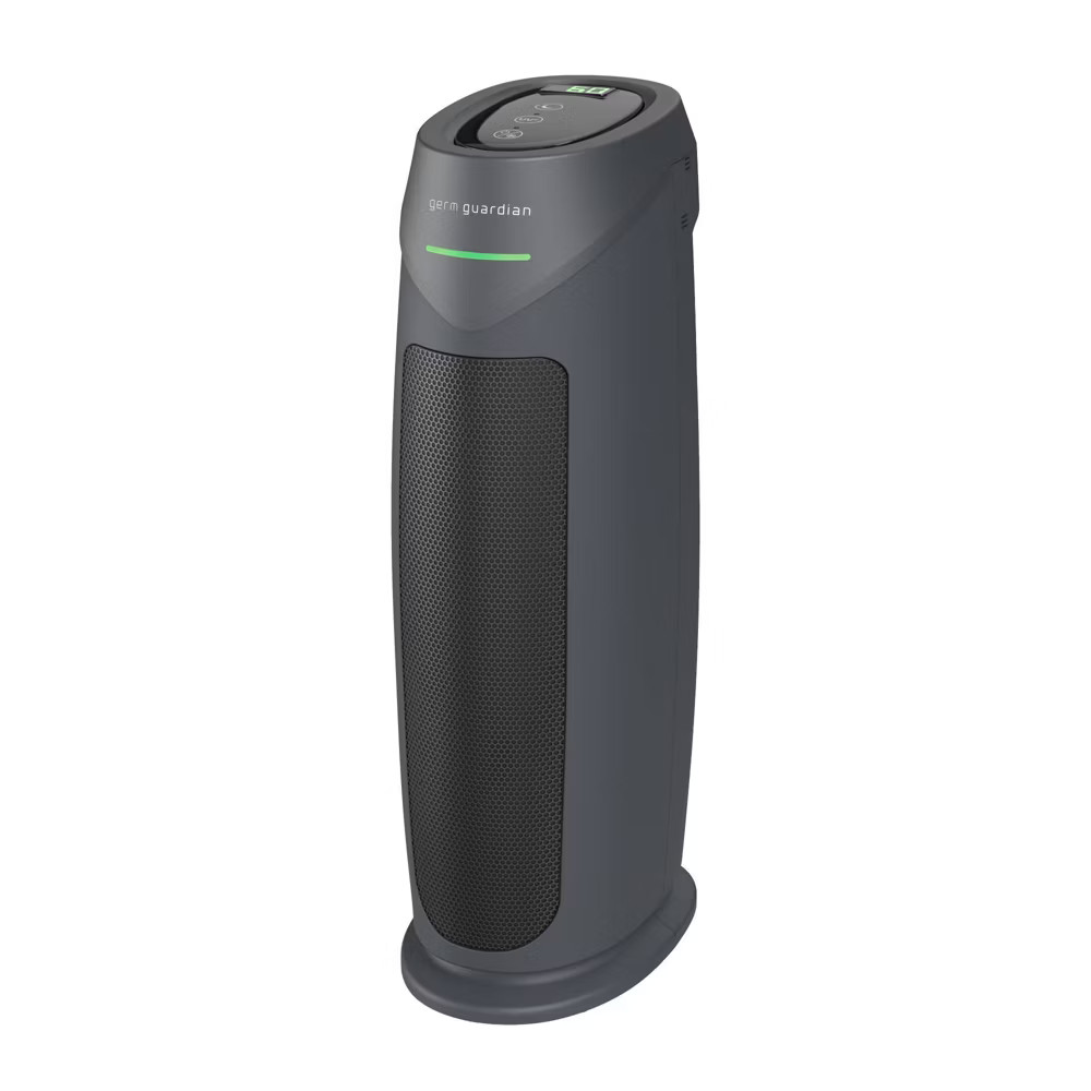 GermGuardian Intelligent 22in Tower Air Purifier HEPA Filter UV-C Intellisense