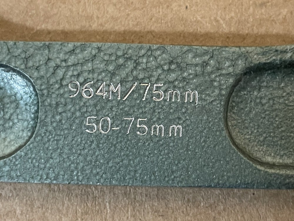SHEFFIELD / MOORE & WRIGHT 50mm-75mm MICROMETER - MADE IN ENGLAND -