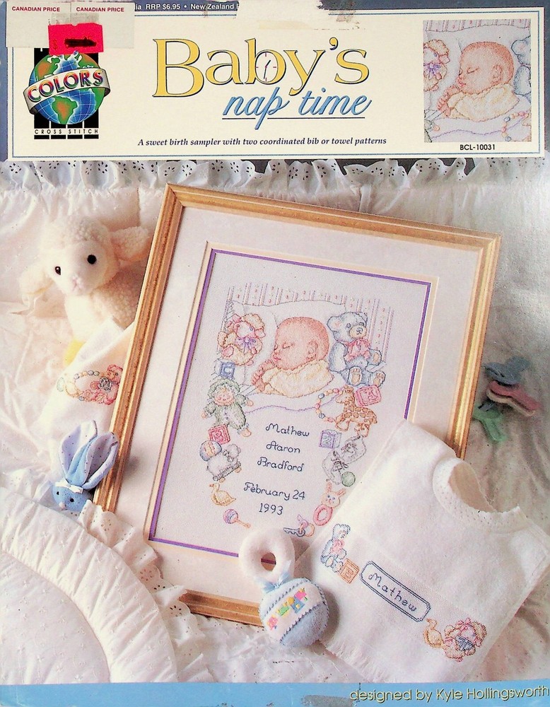 Baby's Nap Time Children Cross Stitch Pattern By True Colors