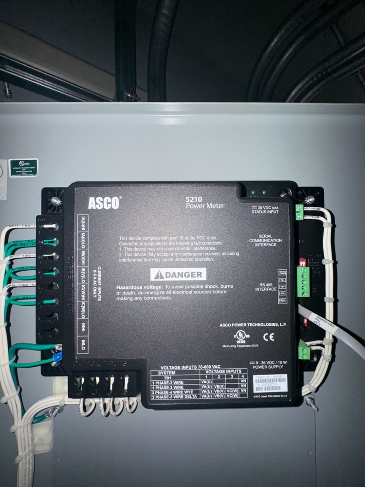 ASCO 400A 480V Automatic Transfer Switch