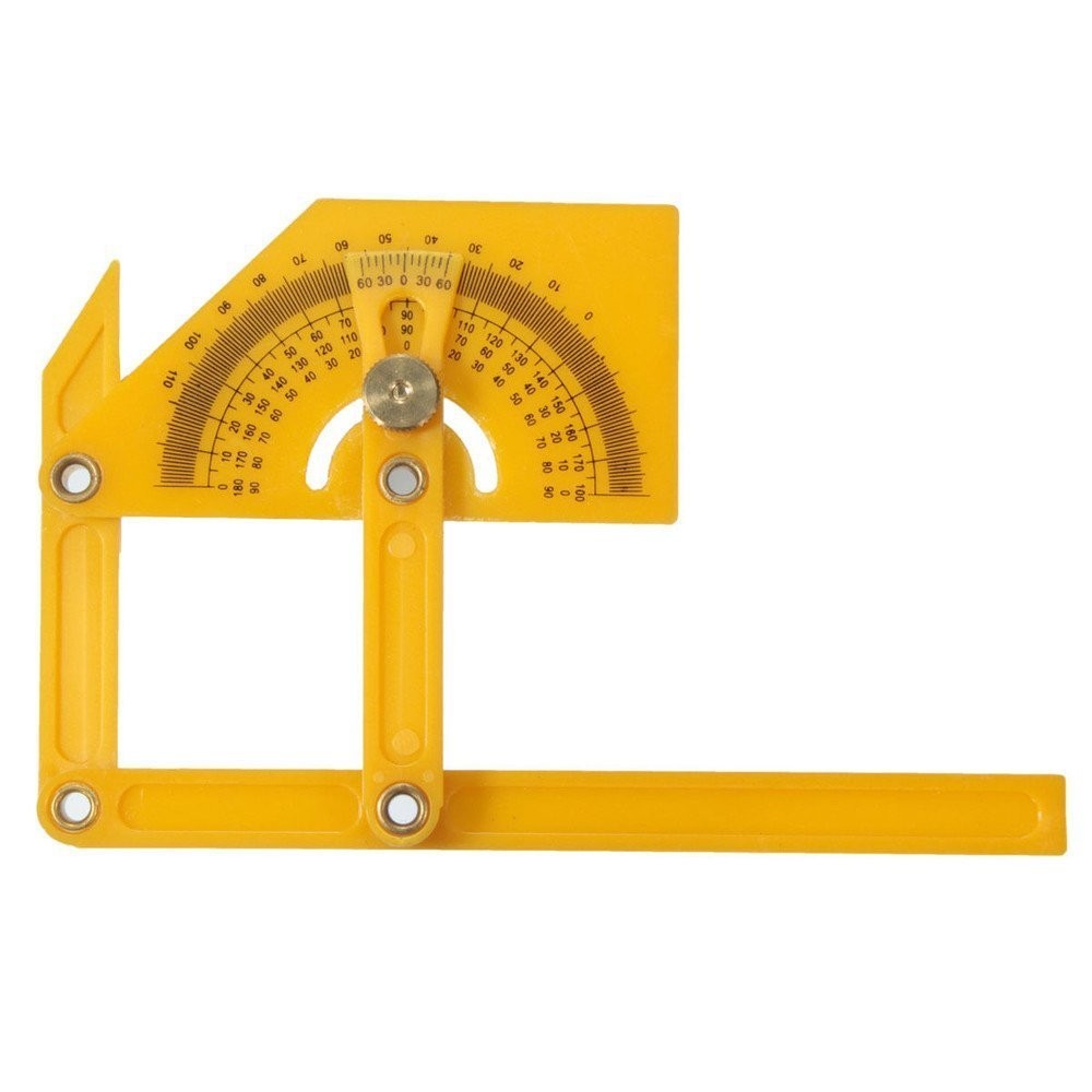 1pc Plastic Protractor Angle Finder Measure Arm Ruler Gauge Tool