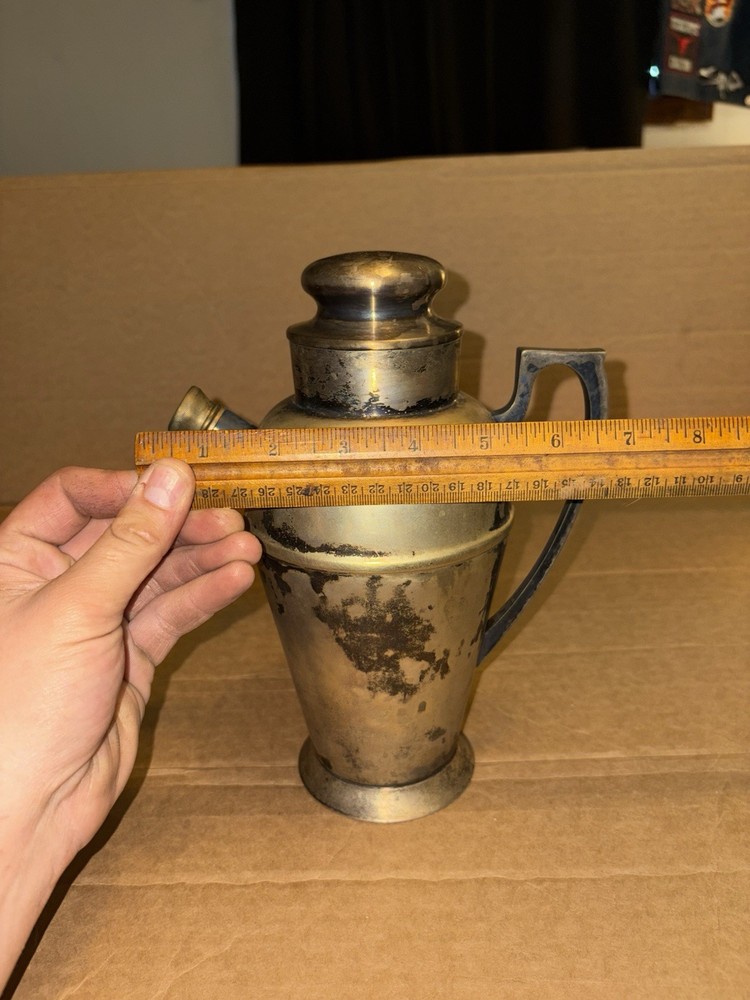 Vintage Bernard Rice’s Son Apollo EPNS 4348 Silver Plate Cocktail Shaker Pitcher