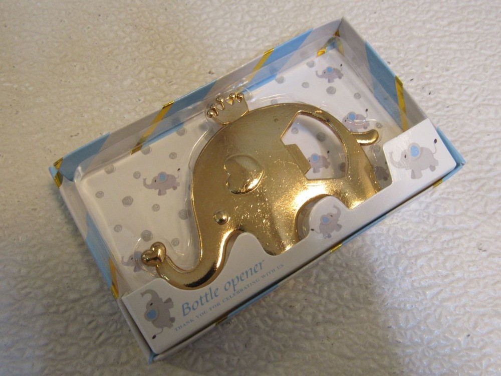 Designer Elephant Bottle Opener Gold