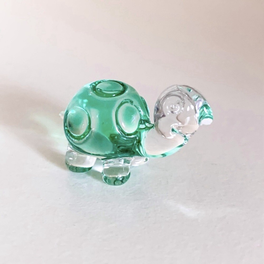 Glass Turtle Figurine