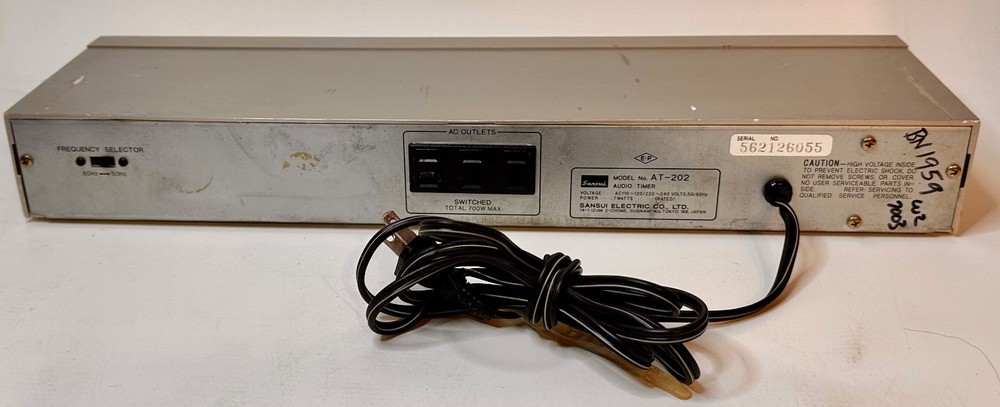 SANSUI AUDIO PROGRAM TIMER MODEL AT-202 Silver