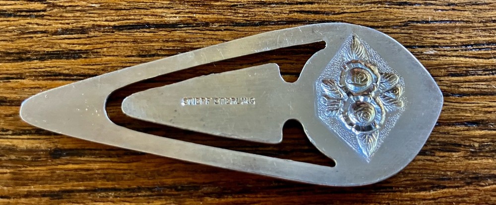 Vintage Sterling Silver Bookmark