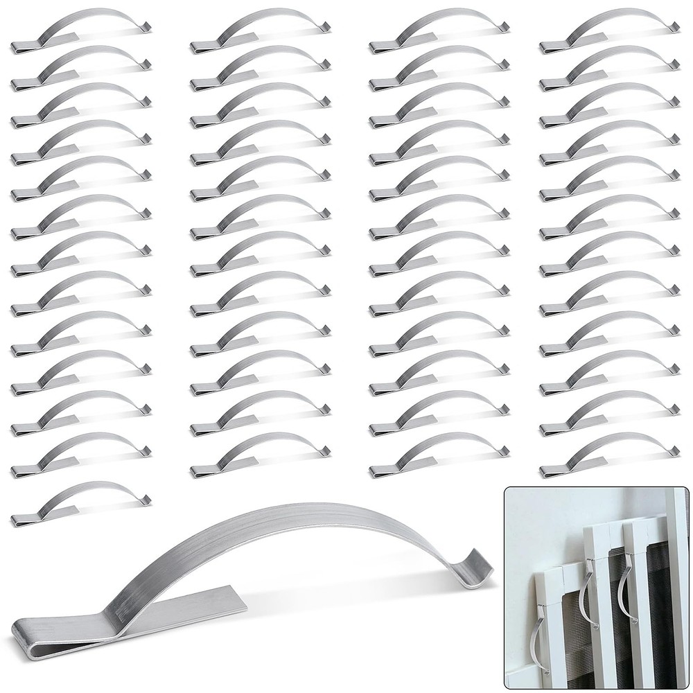50 Pcs Window Screen Tension Spring, Durable Corner Mount Flat Window Spring ...