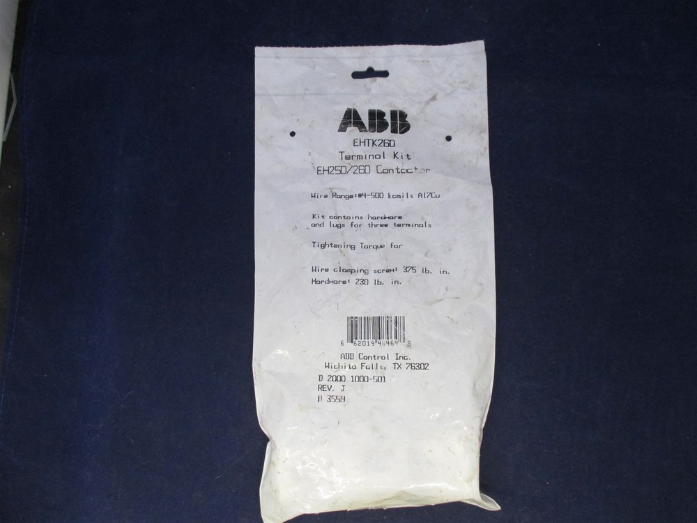 ABB EHTK260 Terminal Kit