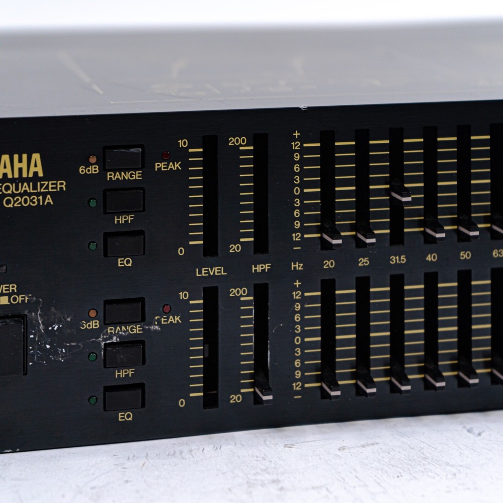 Yamaha Q2031A Graphic Equalizer - Missing 3 Faders
