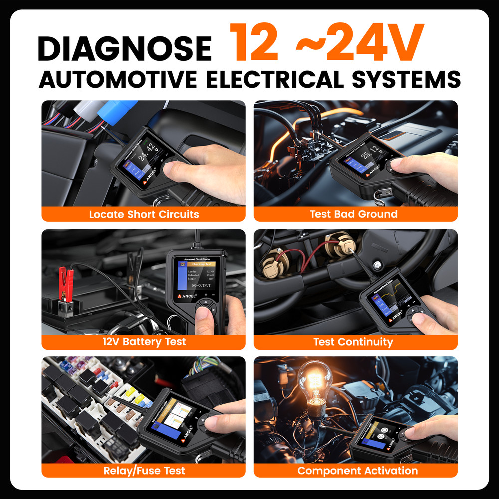 Car Circuit Probe Tester Kit Component Activation & Injector Electrical Tester
