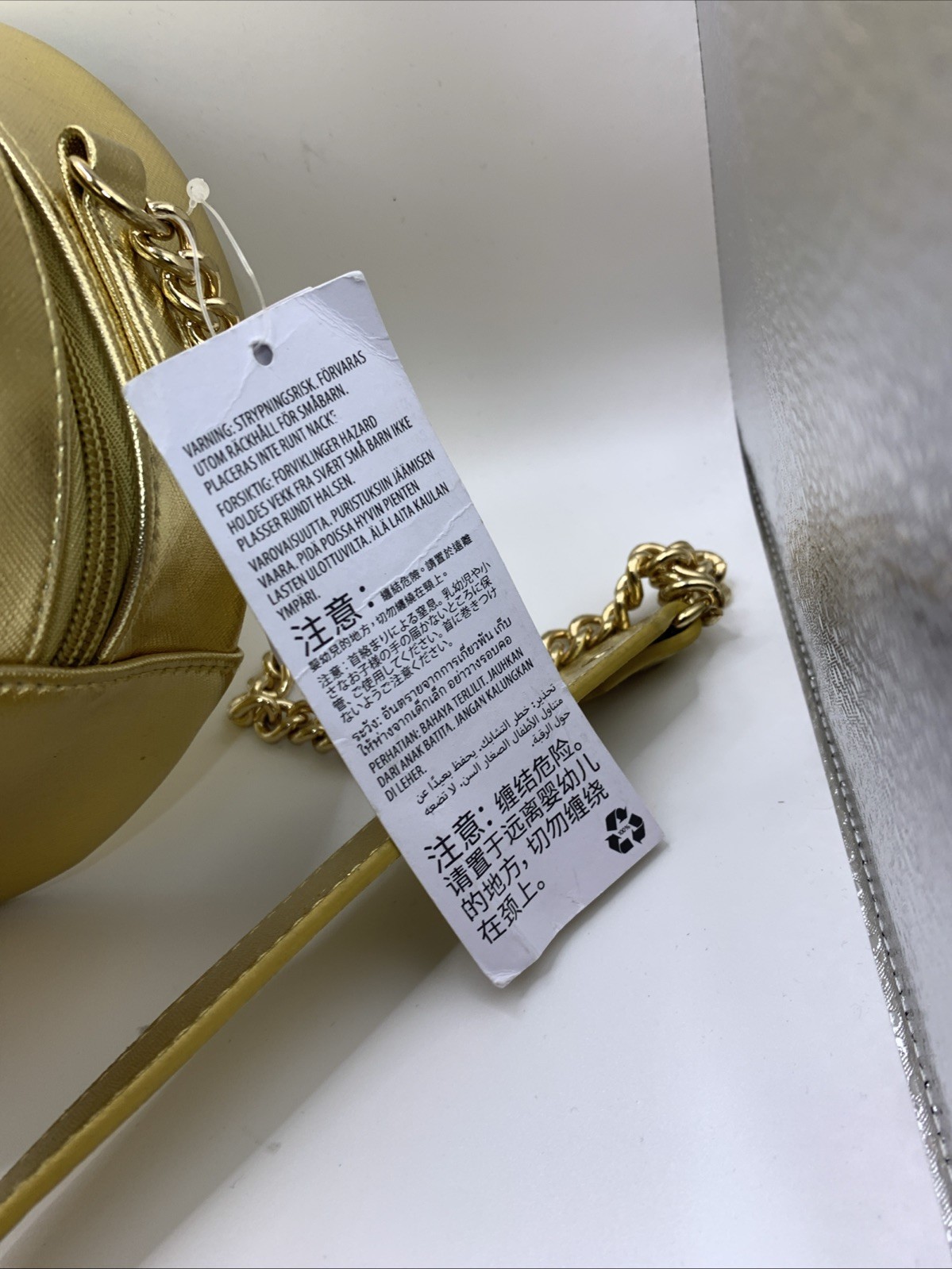 Walt Disney World Railroad Gold Crossbody Bag Disney Parks Exclusive NWT