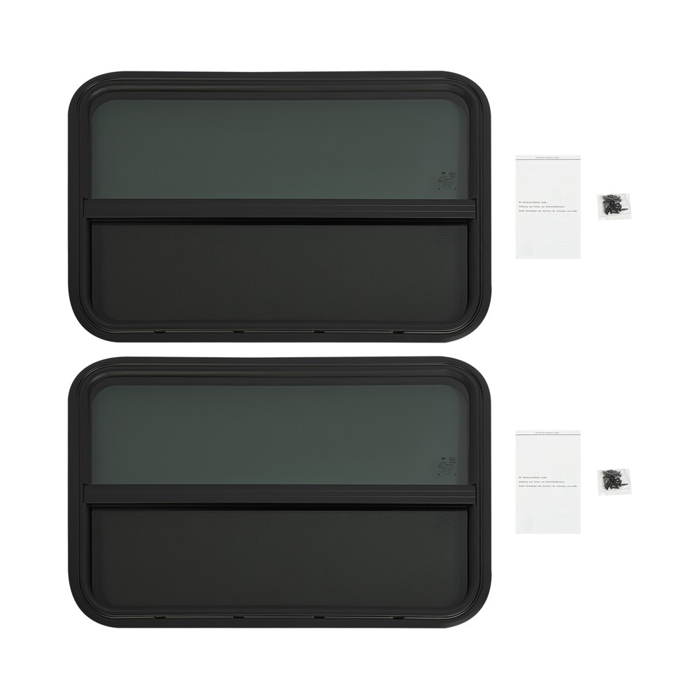 RV Window, 2 PCS RV Windows, RV Vertical Slide Window