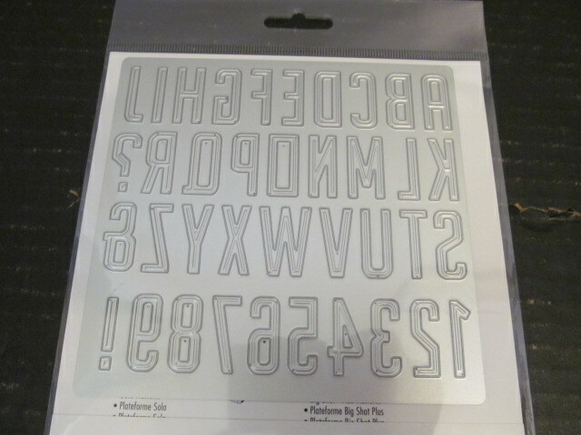 Sizzix Thinlits Embossed Alphabet ABC Die Set, 664765