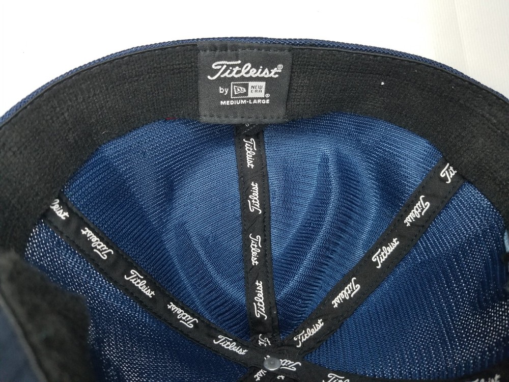 Titleist Footjoy Pro V1 Embroidered Flex Fitted Golf Hat Cap Medium / Large