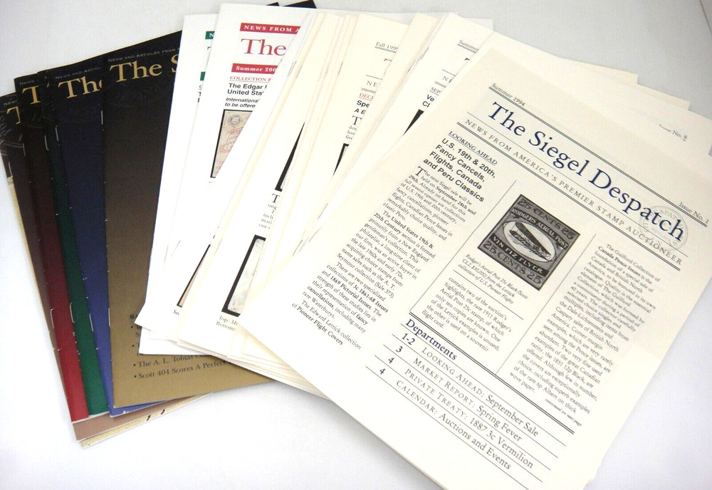 Siegel Despatch Stamp Auction Newsletter Lot of 25 1994-2011 Incomplete