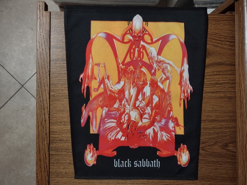 BLACK SABBATH,BLACK SABBATH,SEW ON SUBLIMATED LARGE BACK PATCH