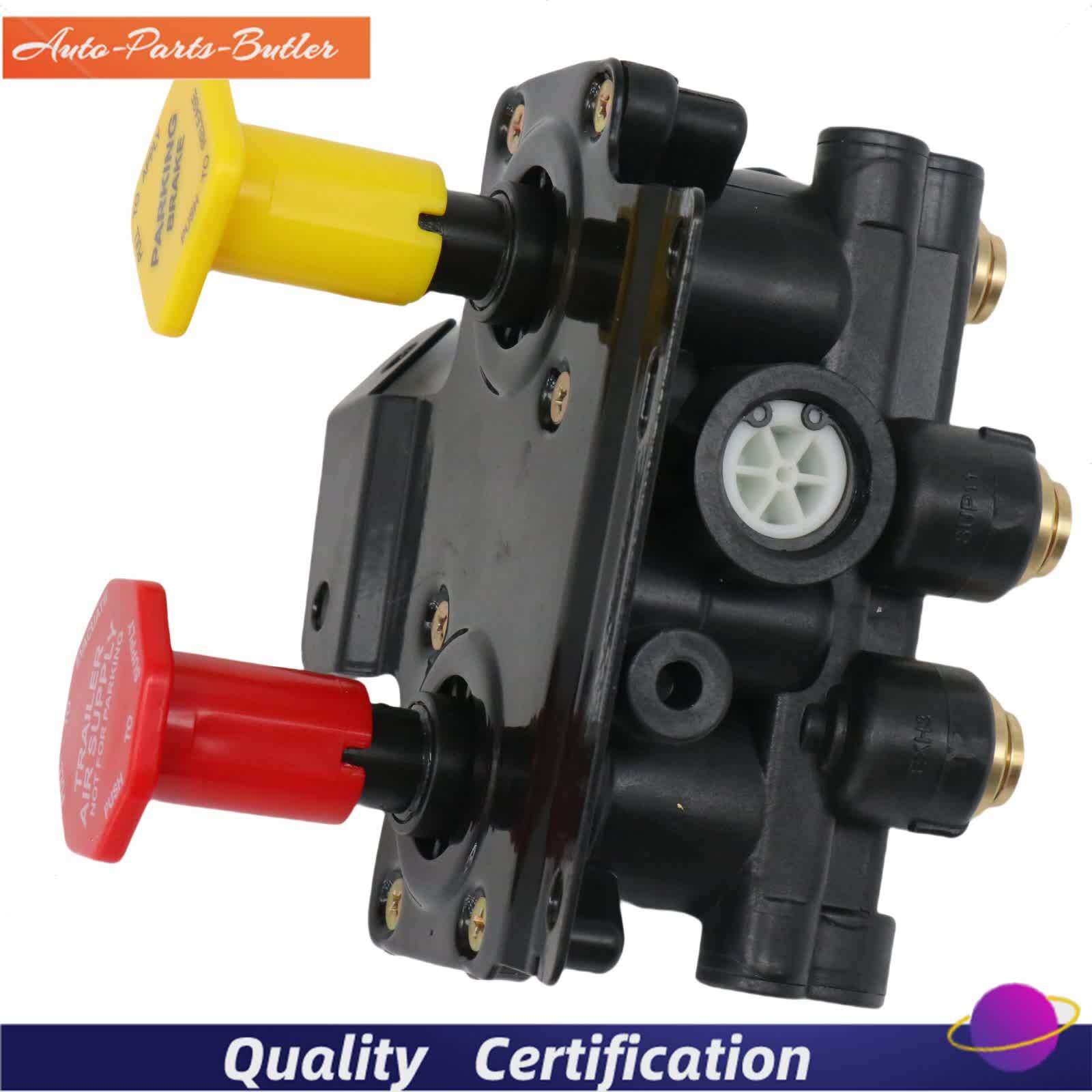 24340522 21315044 K035691 For Volvo VNL Dash Valve Dual Park Brake With 5 Ports