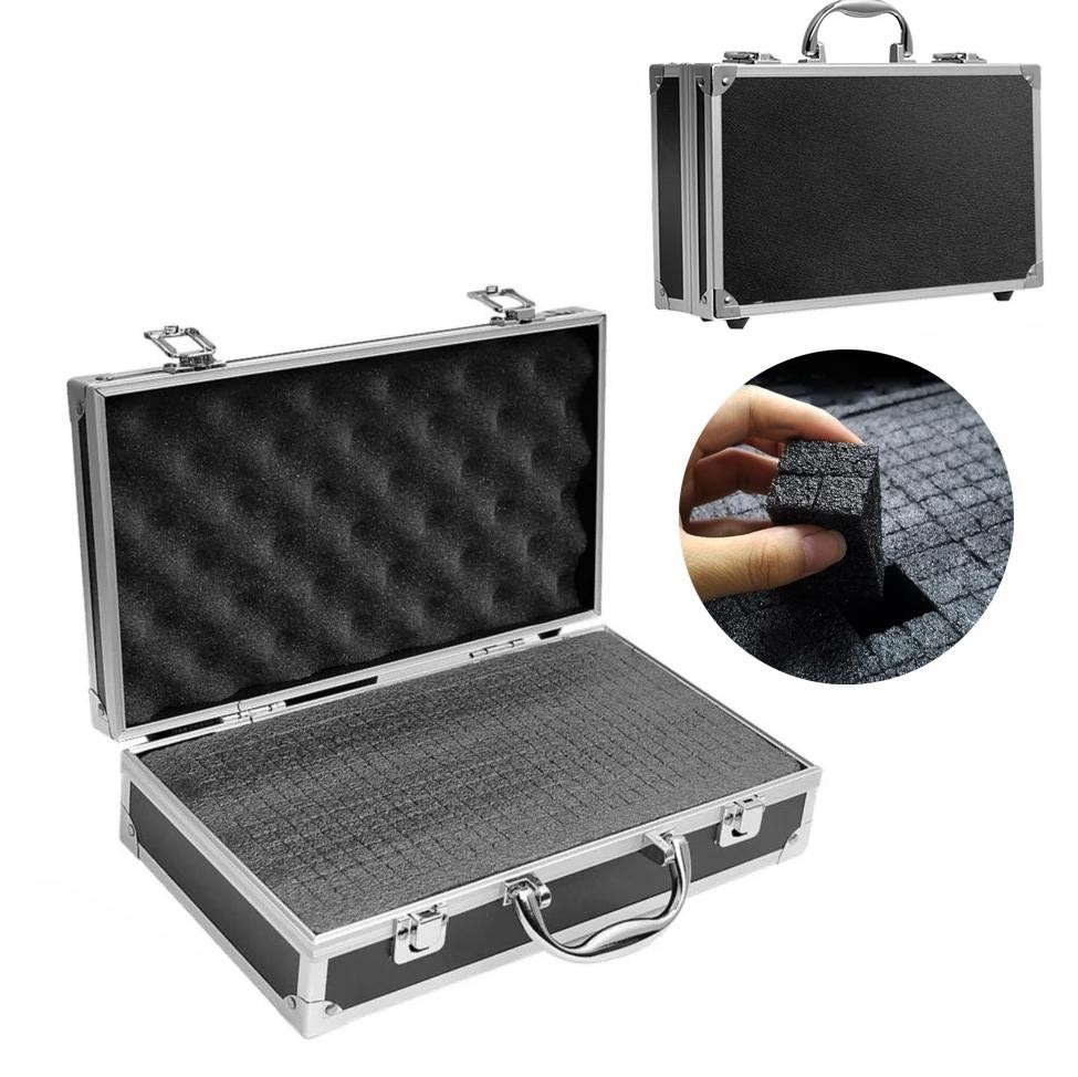 Premium Aluminum Tool Box Storage Case Foam Lined Shockproof Portable Organizer