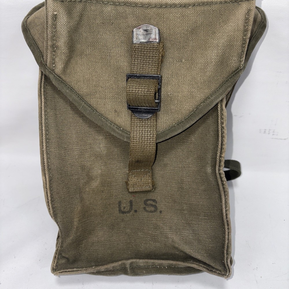 Original WWII US Ammo Carrying Bag  Mahaffey Bros. Tent & Awning Co. 1945