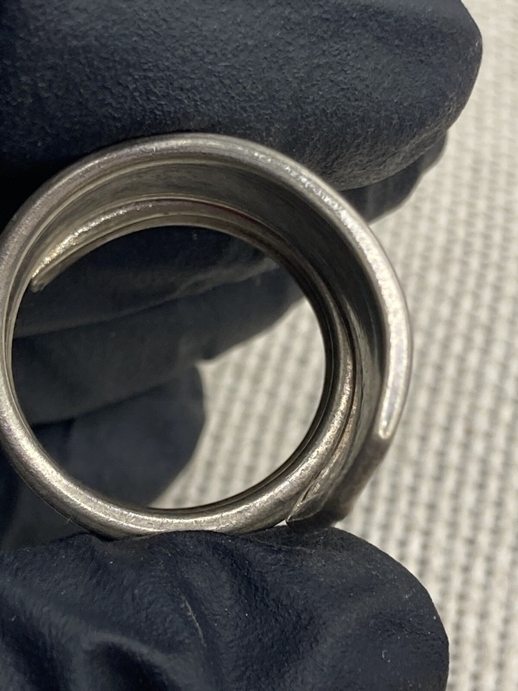 Vernon Silver Plate Silver Ring made from Flatware, Size 6.5